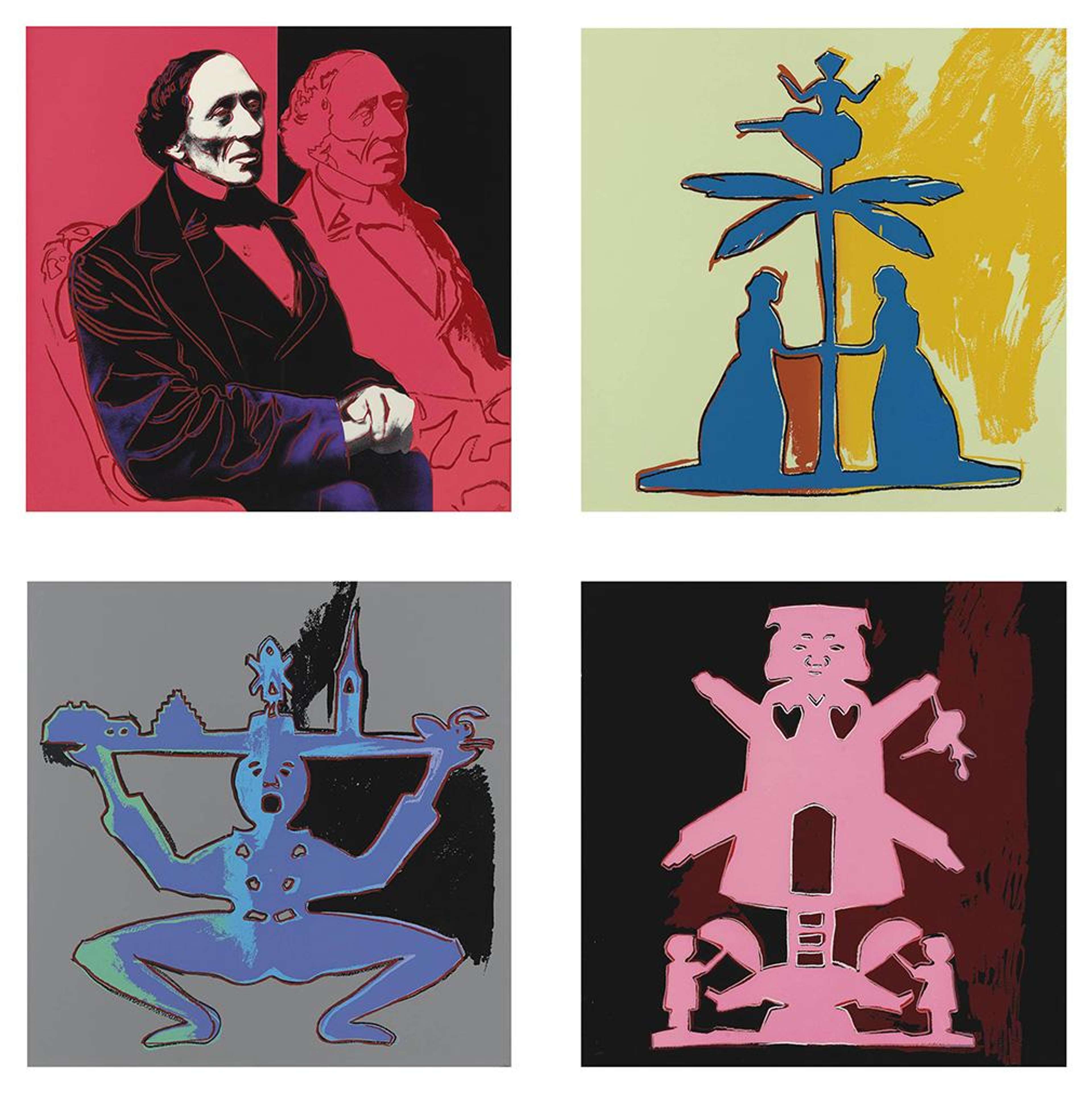 Hans Christian Andersen (F. & S. II.394-397) (complete set) - Signed Print by Andy Warhol 1987 - MyArtBroker