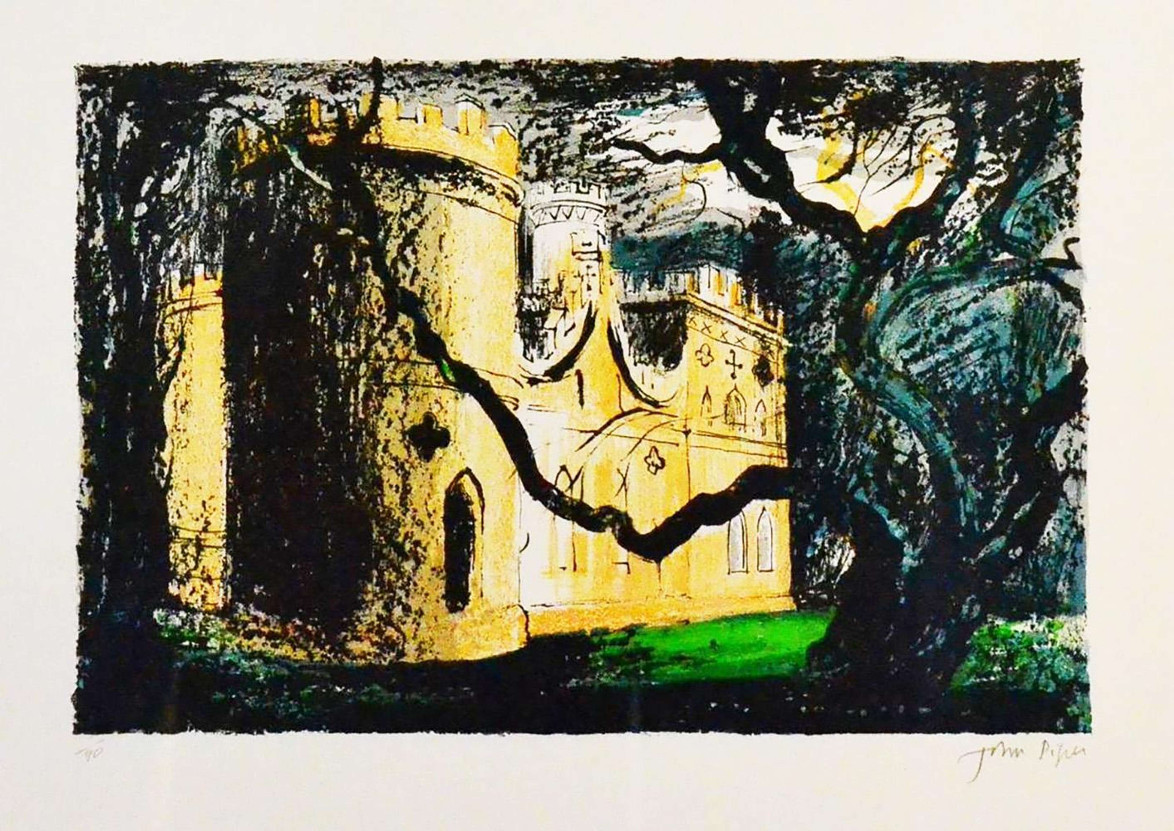 Clytha Castle - Signed Print by John Piper 1976 - MyArtBroker