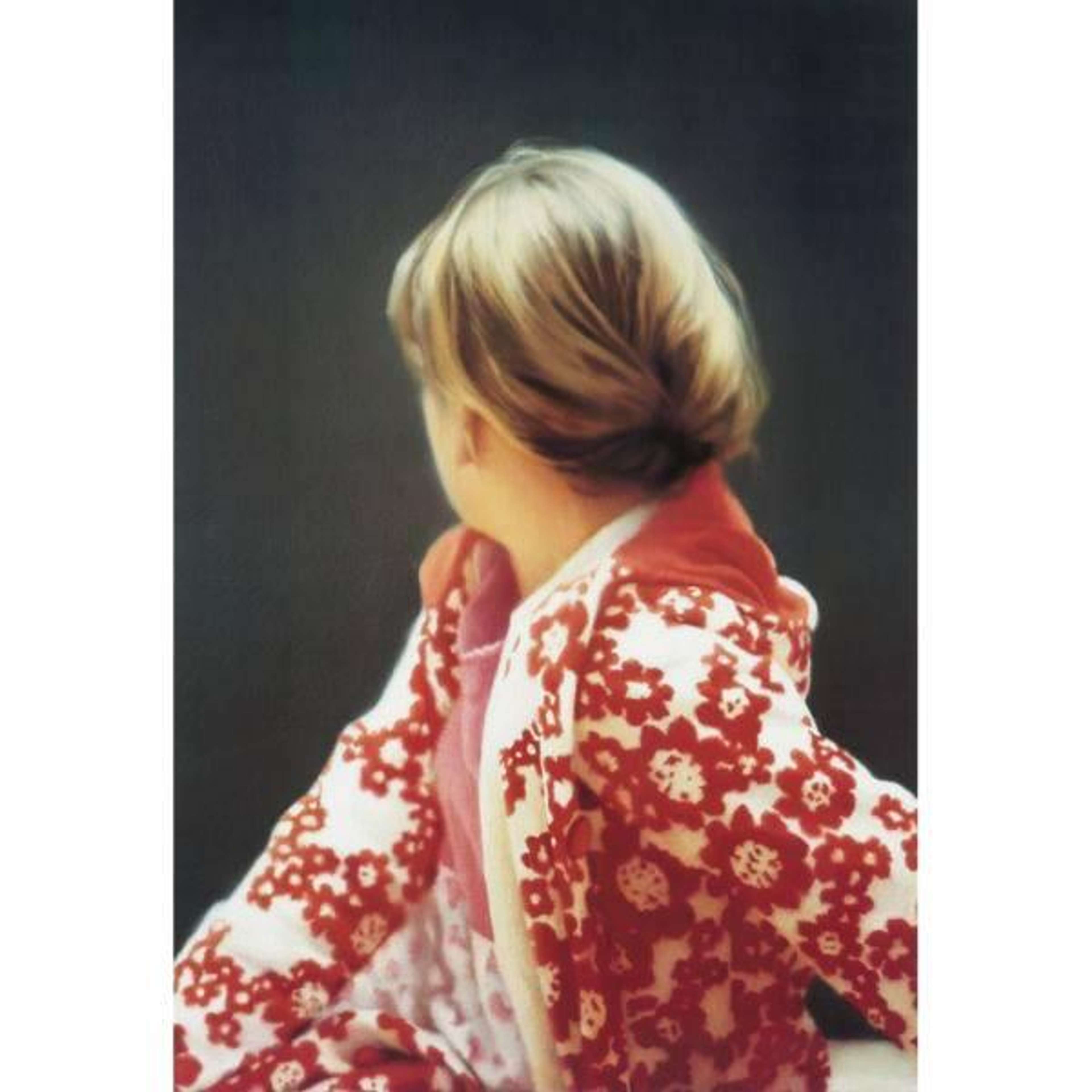 Photorealistic painting by Gerhard Richter, capturing his daughter, Betty, with her face turned away from the viewer.