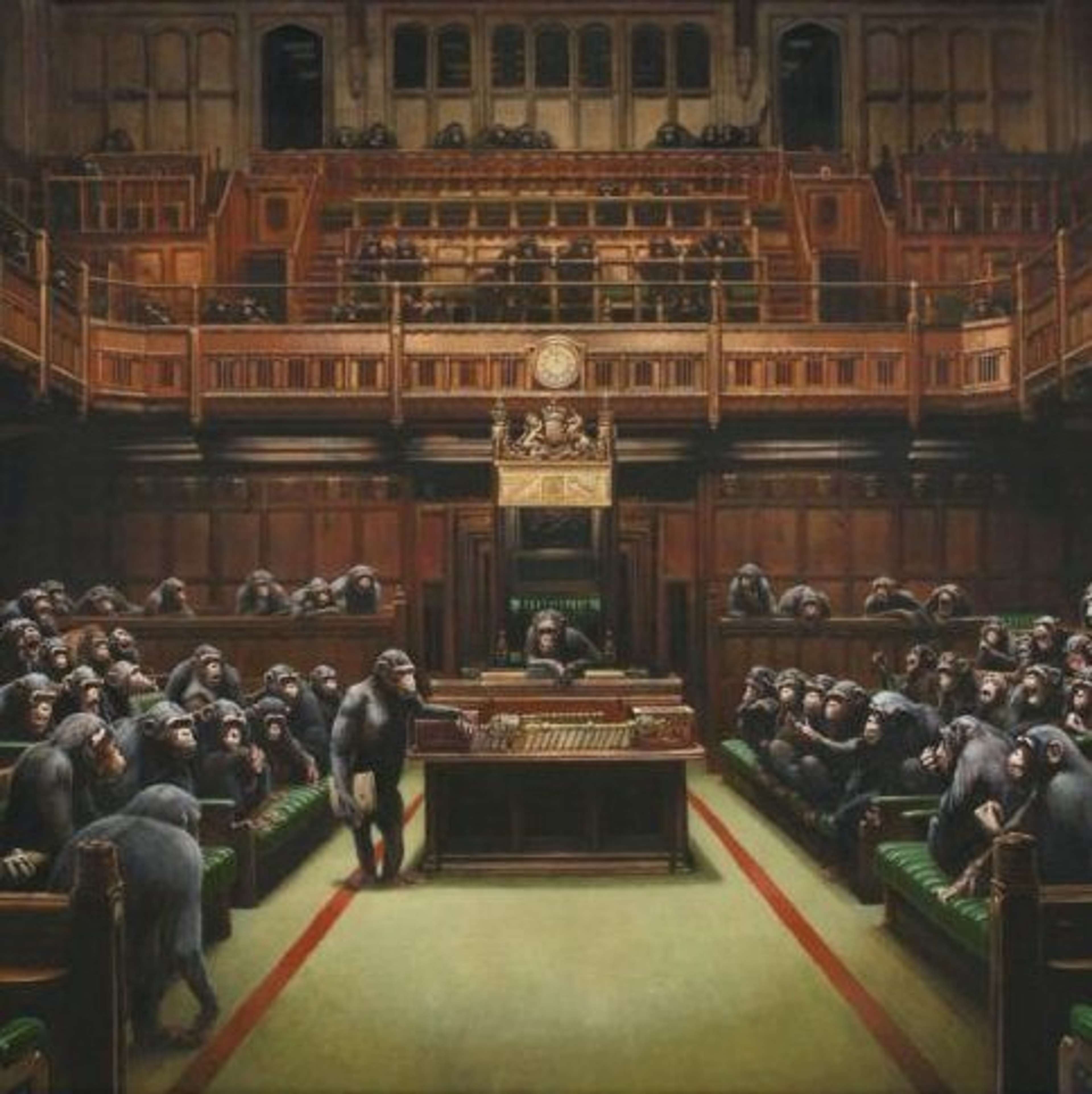 Devolved Parliament by Banksy - MyArtBroker