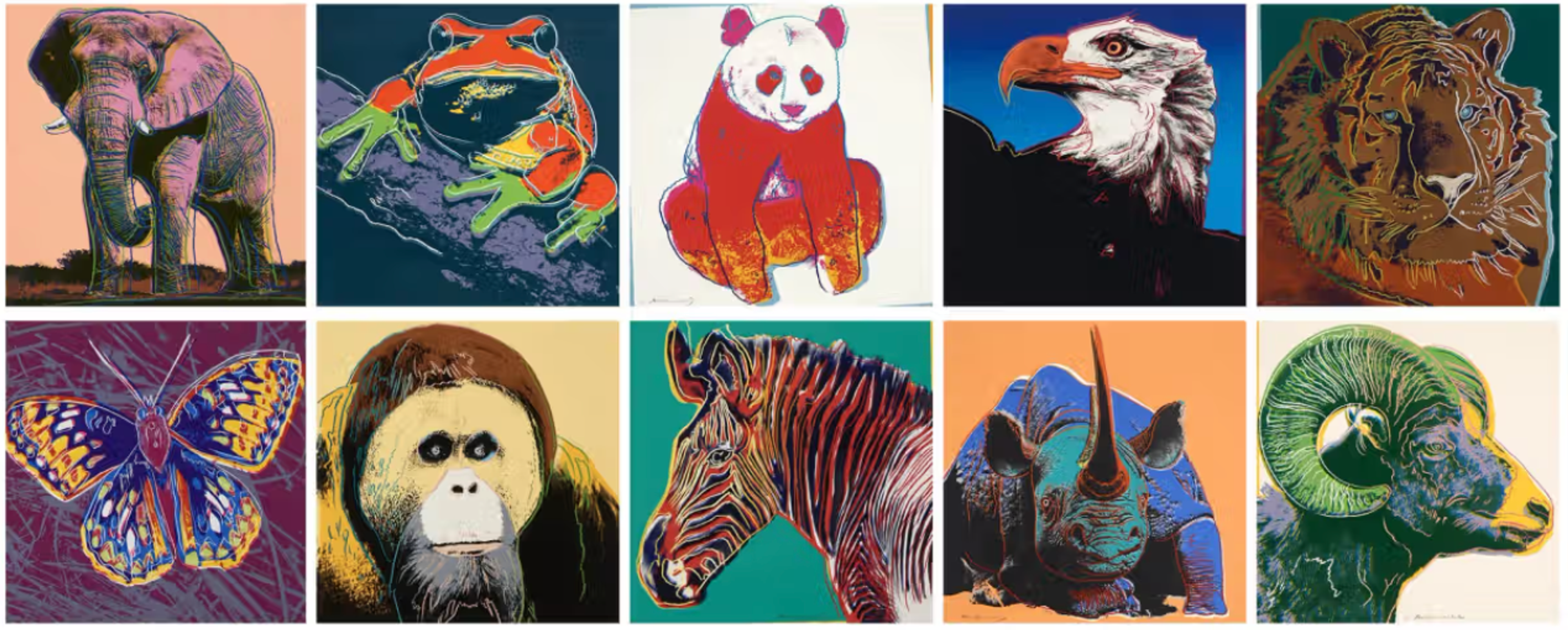 Endangered Species (complete set) by Andy Warhol - MyArtBroker 