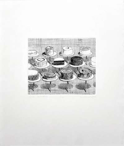 Cake Window - Signed Print by Wayne Thiebaud 1964 - MyArtBroker