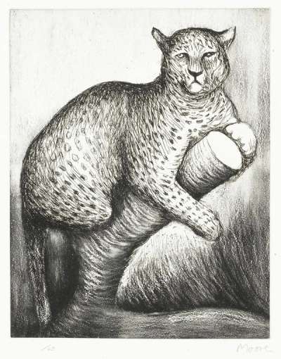 Leopard - Signed Print by Henry Moore 1981 - MyArtBroker
