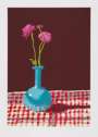 David Hockney: 28th February 2021, Roses In A Blue Vase - Signed Print