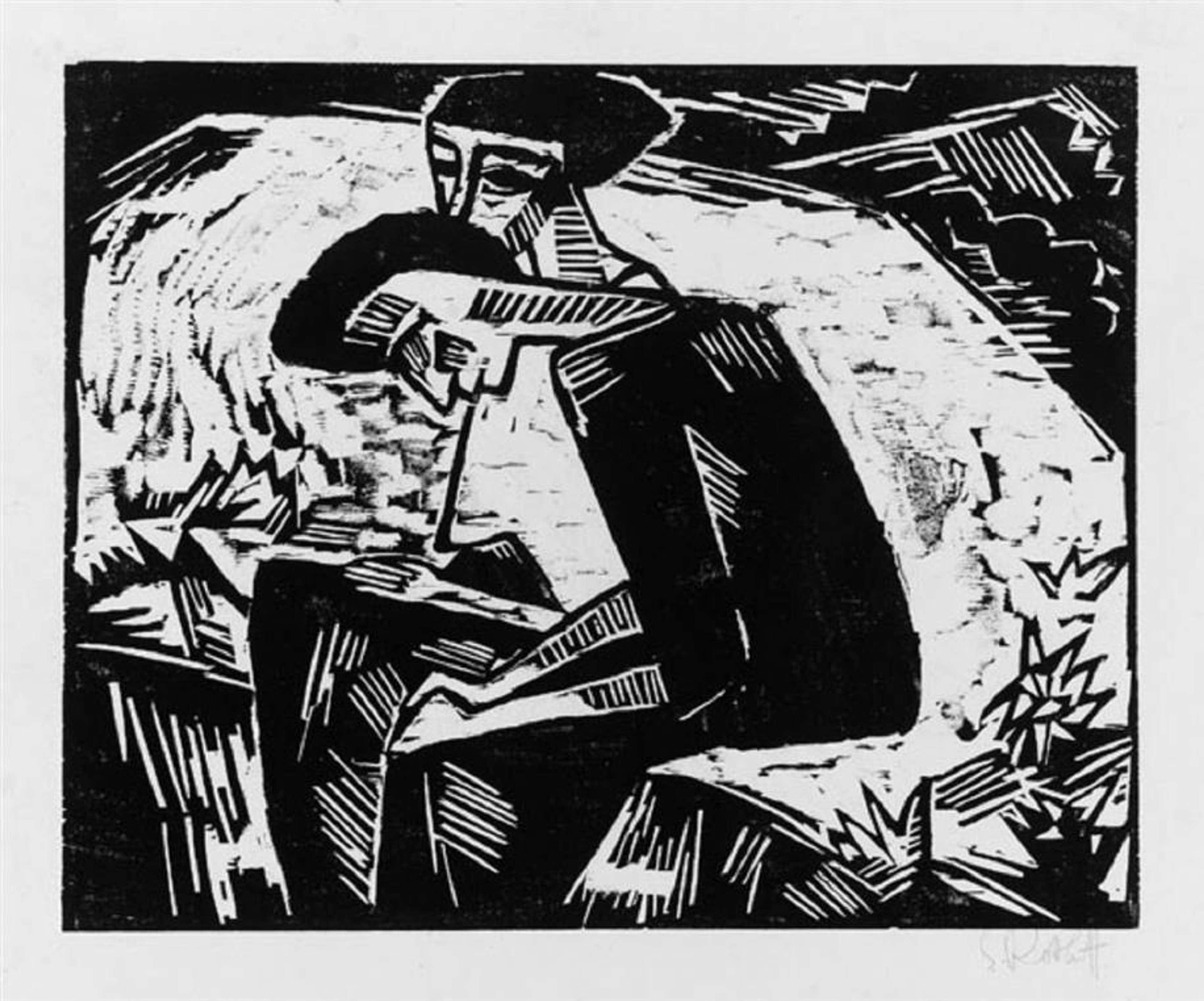 Die Schwestern - Signed Print by Karl Schmidt-Rottluff 1914 - MyArtBroker