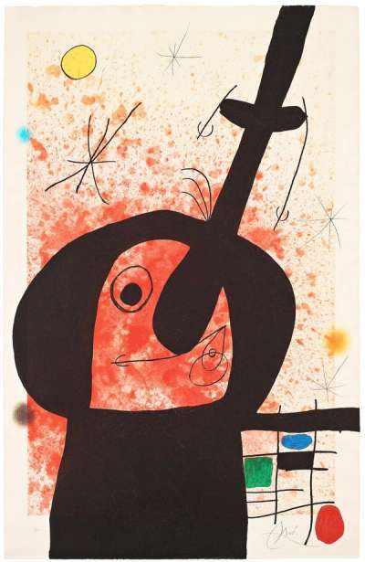 Joan Miró: Le Penseur Puissant - Signed Print