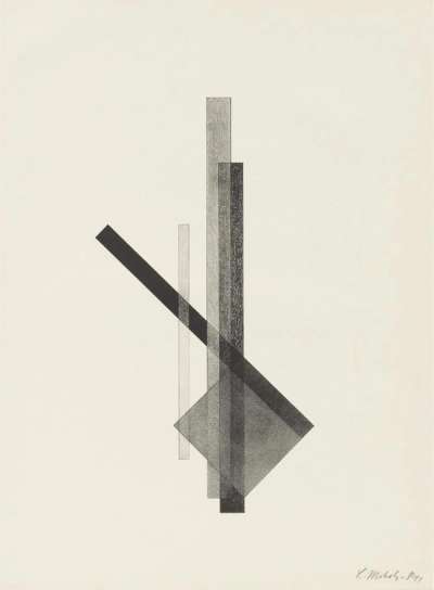 Konstruktion III - Signed Print by Laszlo Moholy-Nagy 1923 - MyArtBroker