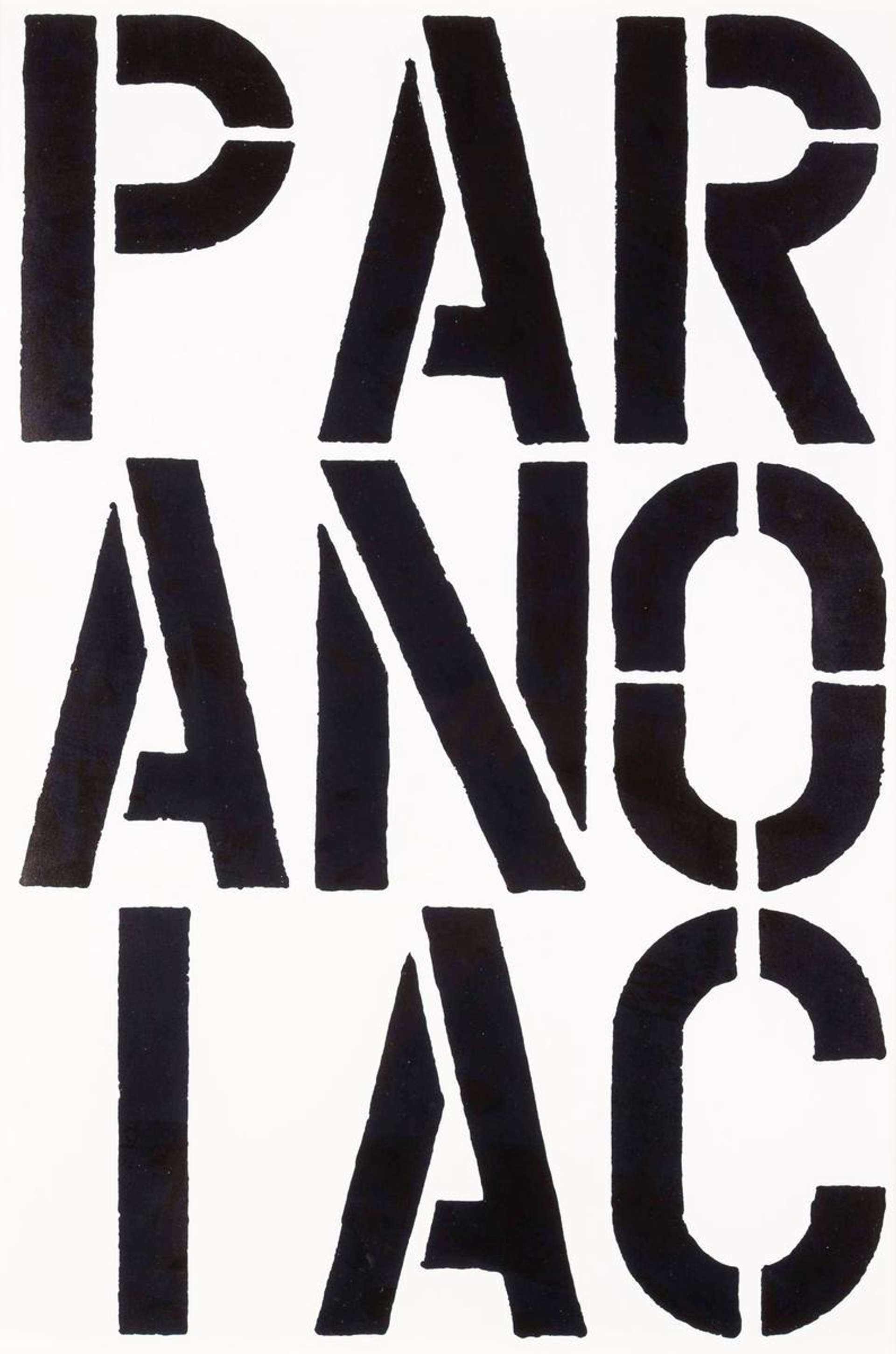 Christopher Wool: Paranoiac - Unsigned Print