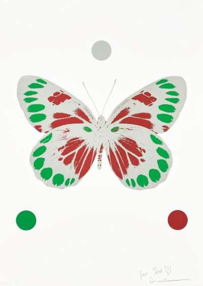 Damien Hirst: Science Xmas Butterfly Print - Signed Print