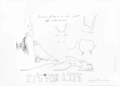 Rabbits Its For Life - Signed Print by Tracey Emin 2020 - MyArtBroker