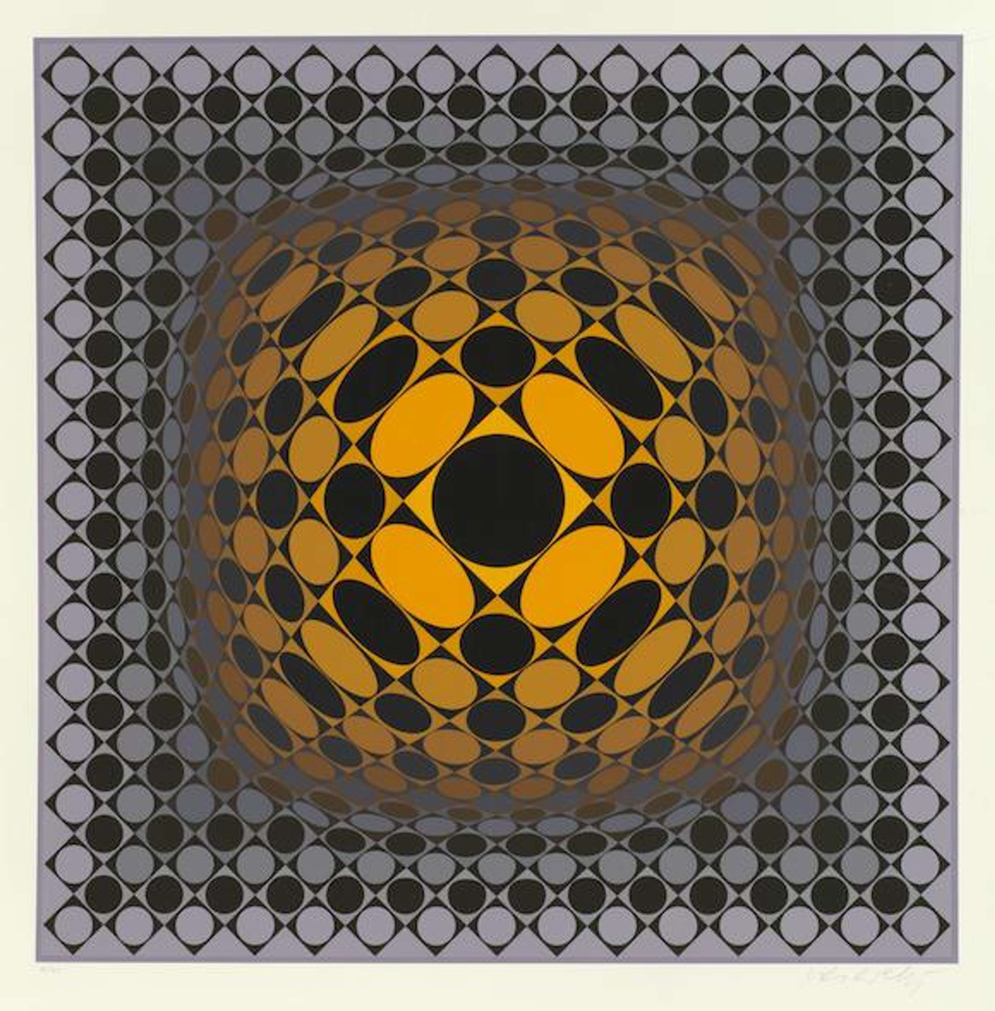 Vega Sakk - Signed Print by Victor Vasarely 1969 - MyArtBroker