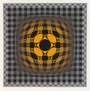 Victor Vasarely: Vega Sakk - Signed Print