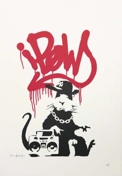 Banksy: Gangsta Rat - Signed Print