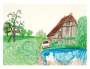David Hockney: In Front Of House Looking East - Signed Print