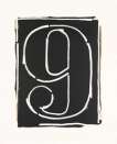 Figure 9 (Black Numeral) - Signed Print