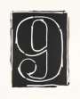 Jasper Johns: Figure 9 (Black Numeral) - Signed Print