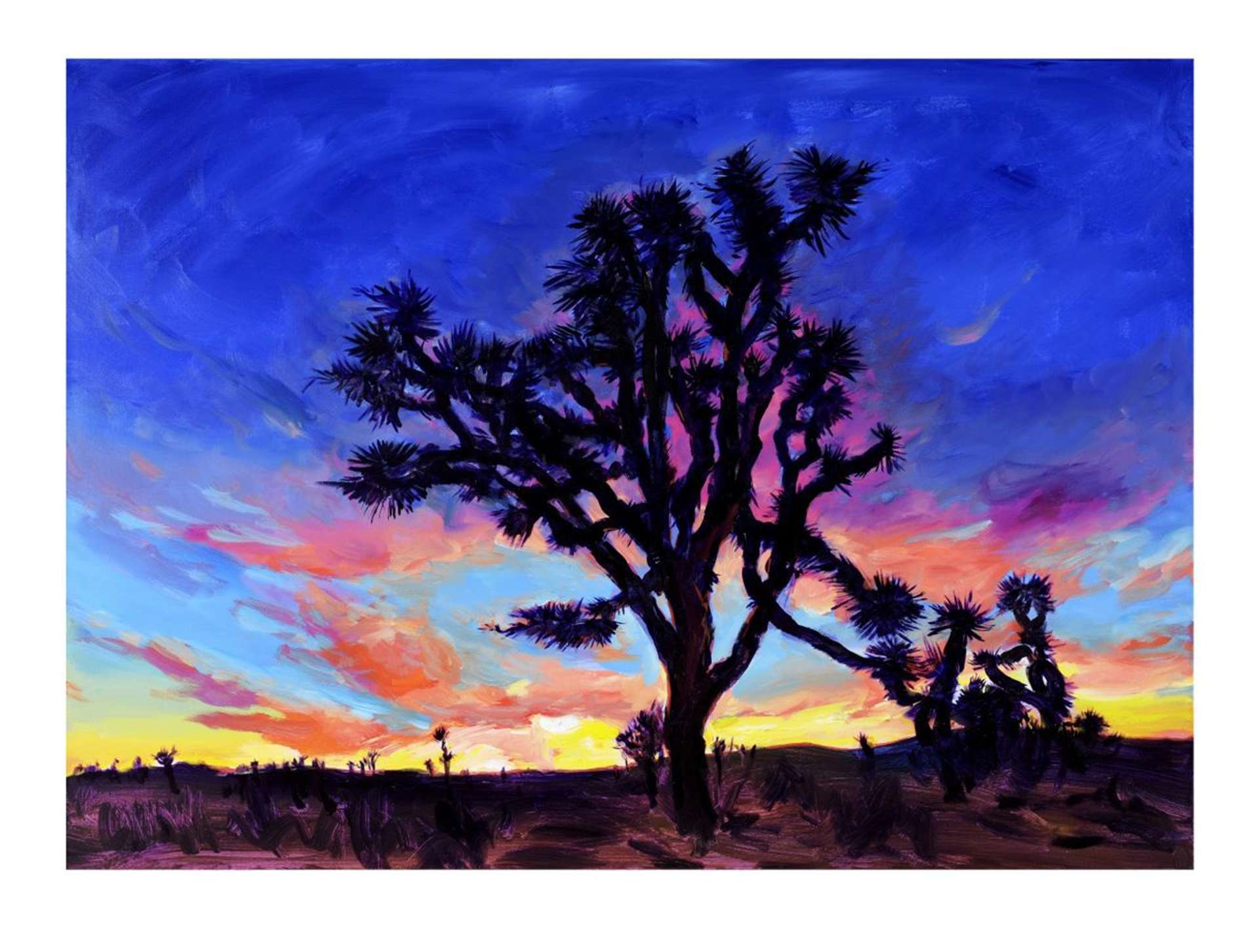 Joshua Tree, Sunrise - Signed Print by Bob Dylan 2019 - MyArtBroker