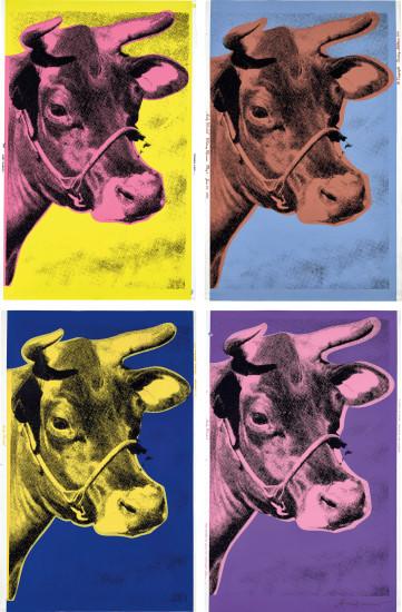 Andy Warhol Cow (F. & S. II.11-12A) (complete set) (Signed Print) 1976