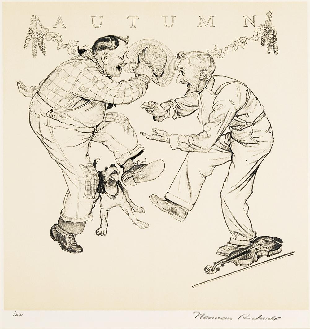 Norman Rockwell Autumn (Signed Print) 1974 | For Sale