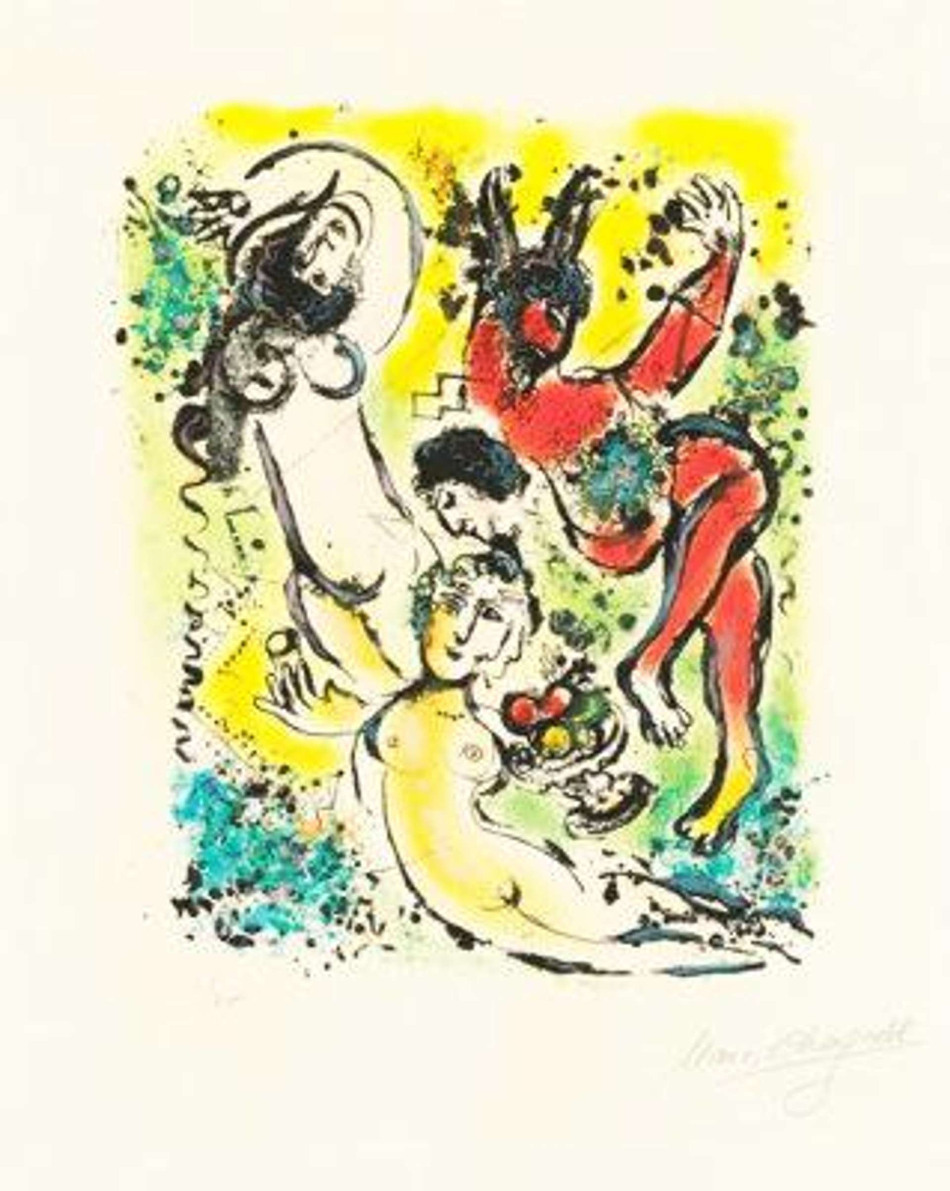 Marc Chagall: In The Land Of The Gods, Theocritus - Signed Print