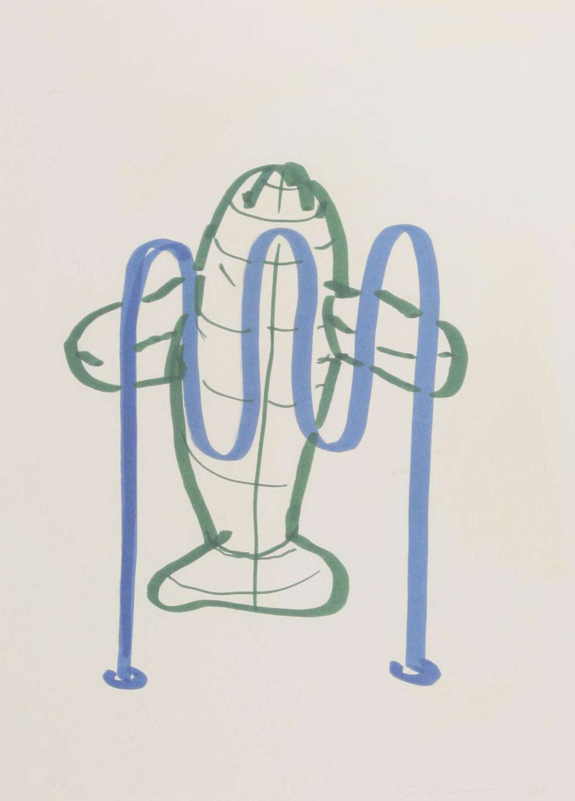 Dolphin (bicycle rack) - Signed Print by Jeff Koons 2006 - MyArtBroker