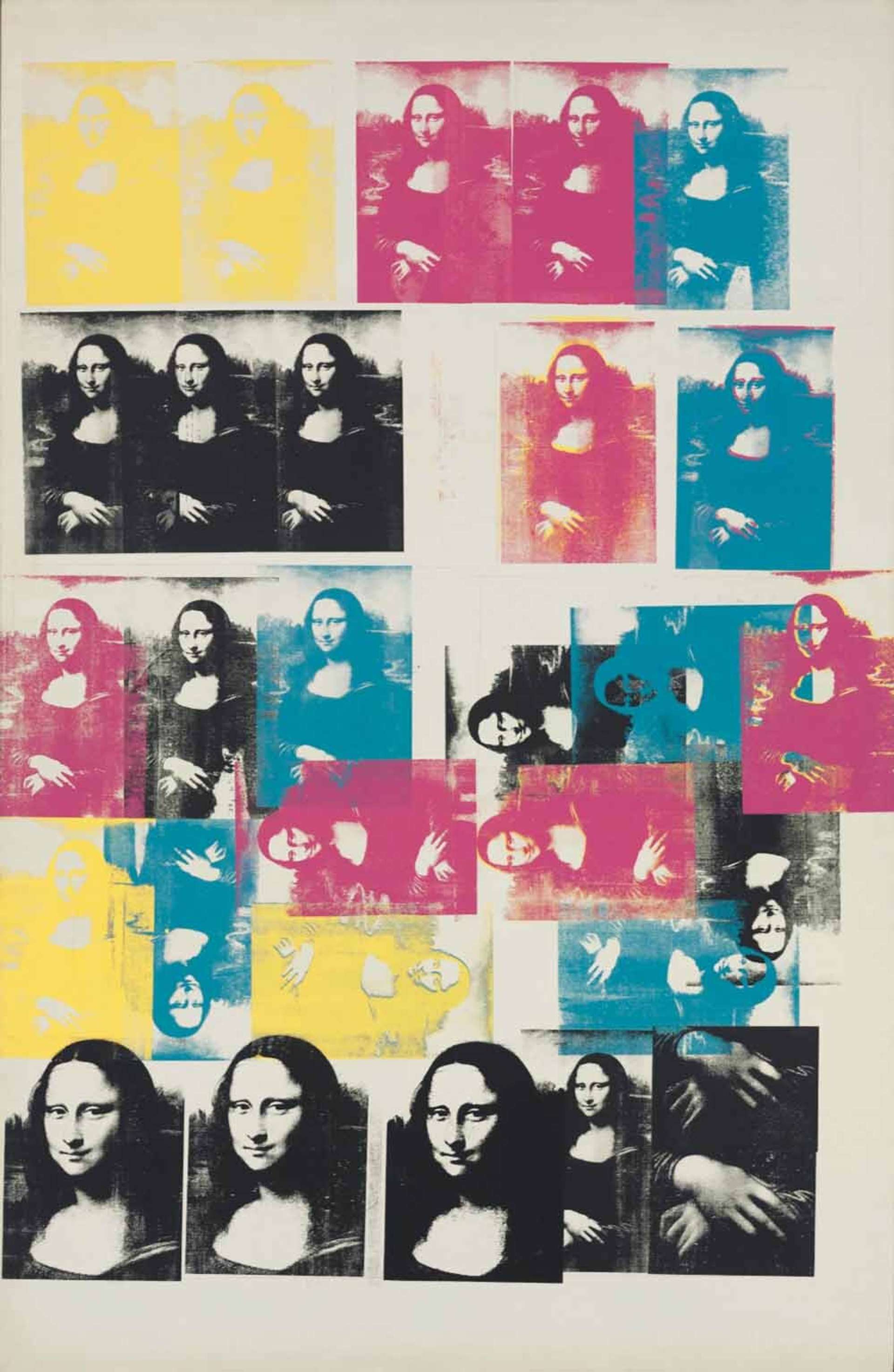 Coloured Mona Lisa by Andy Warhol