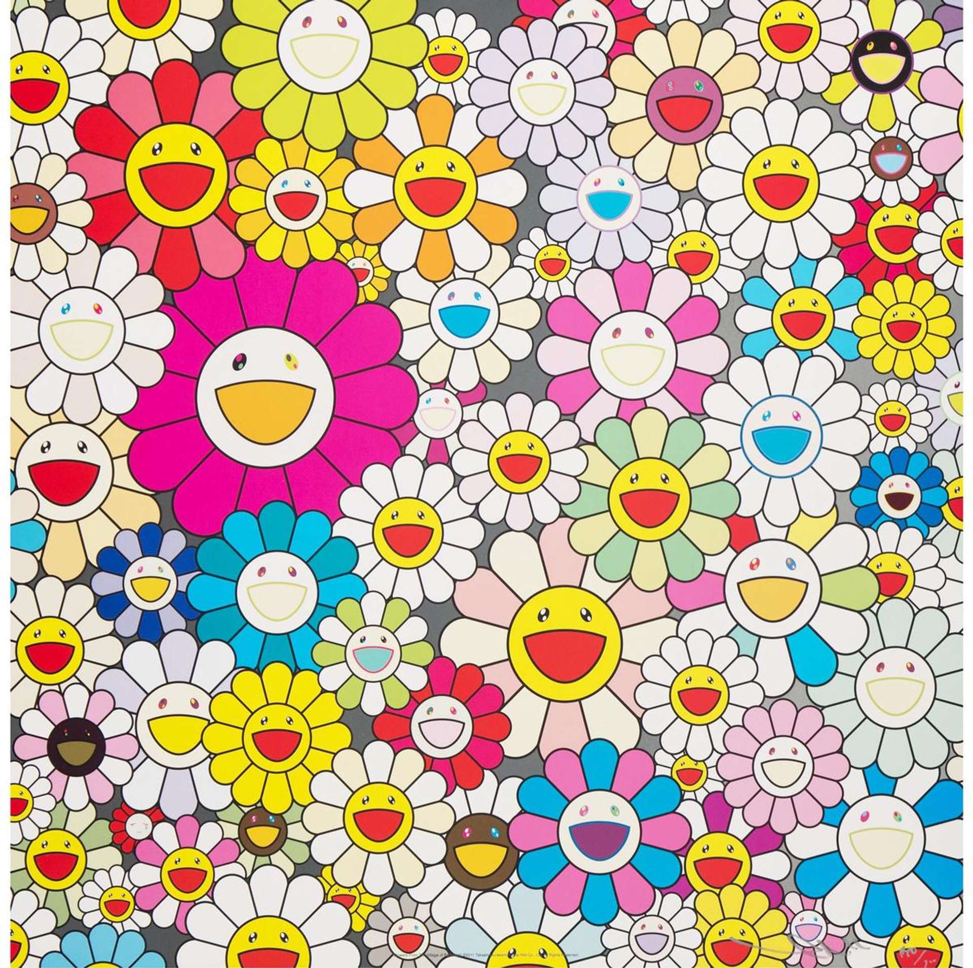 Flowers From The Village Of Ponkotan - Signed Print by Takashi Murakami 2011 - MyArtBroker