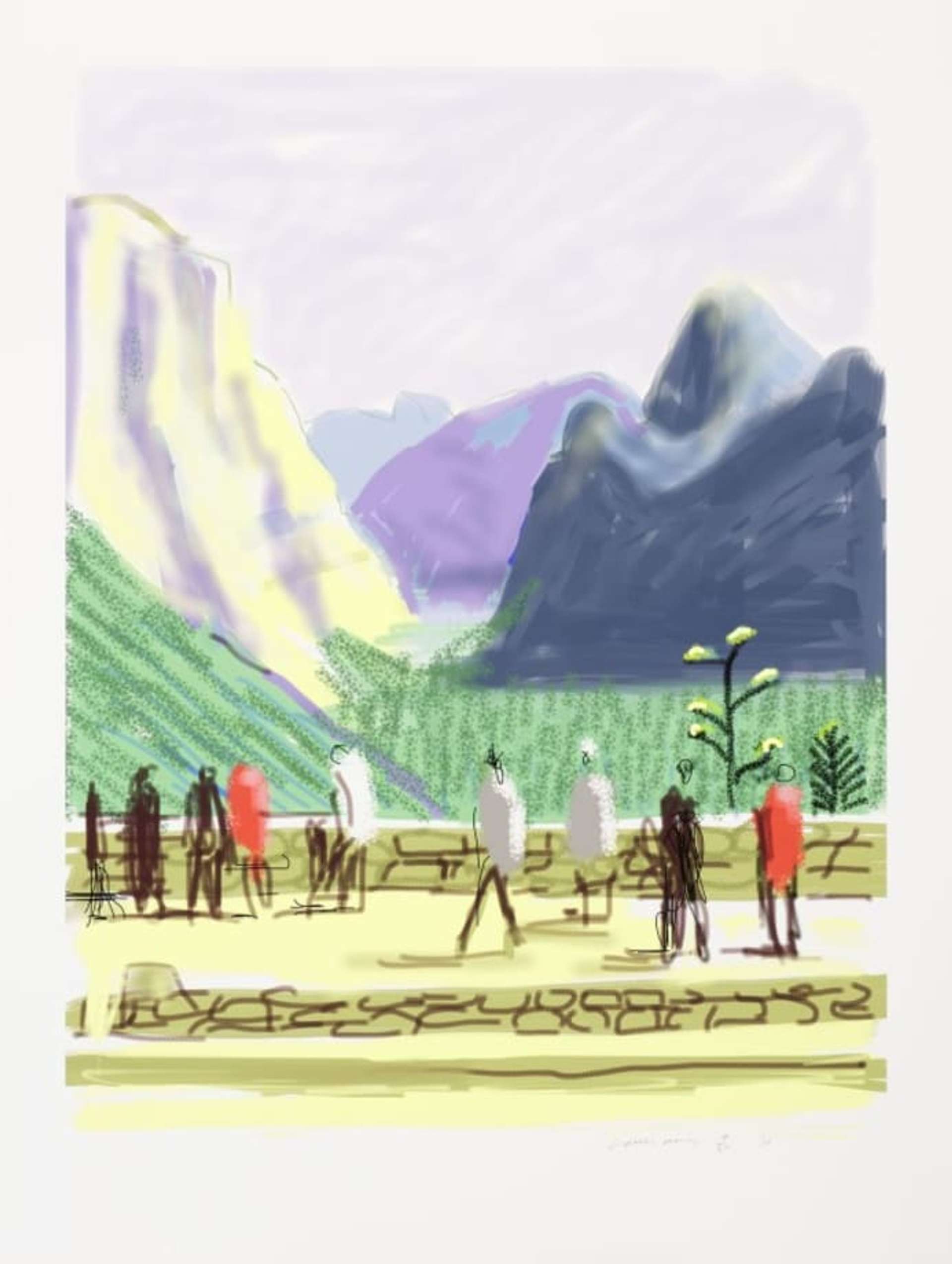 The Yosemite Suite 15 - Signed Print by David Hockney 2010 - MyArtBroker