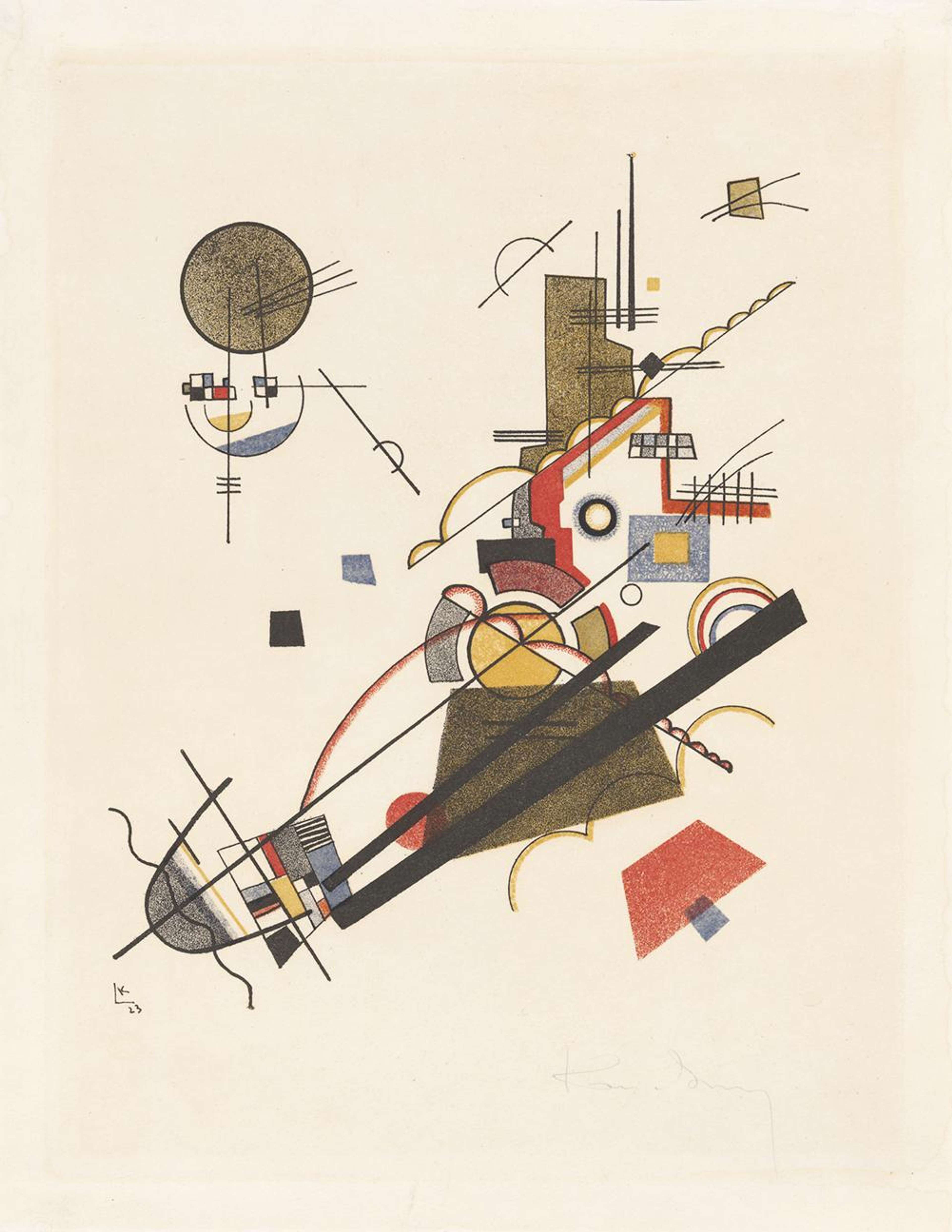 Fröhlicher Aufstieg - Signed Print by Wassily Kandinsky 1923 - MyArtBroker