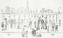 L S Lowry: Street Full Of People - Signed Print