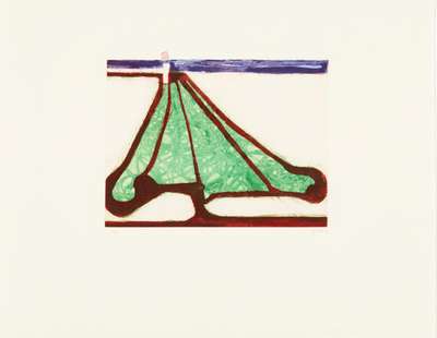 Green Tree Spade - Signed Print by Richard Diebenkorn 1982 - MyArtBroker