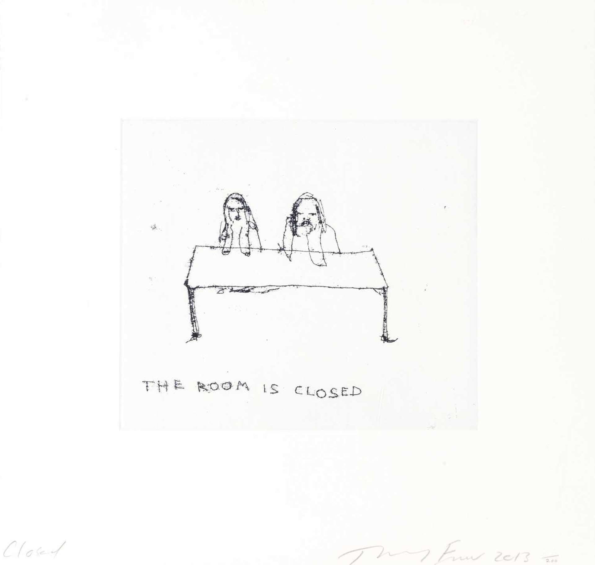The Room Is Closed - Signed Print by Tracey Emin 2013 - MyArtBroker