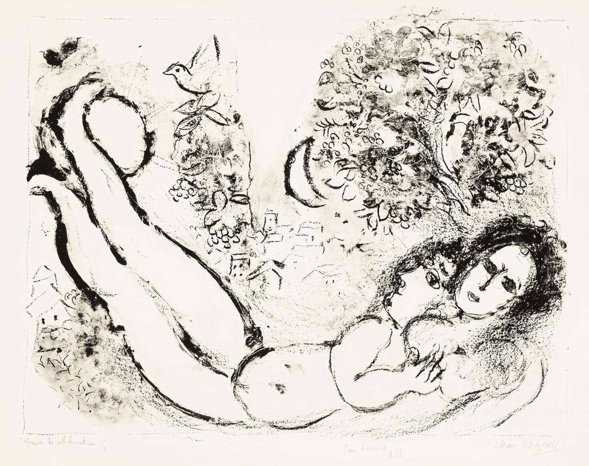 Nu De Vence - Signed Print by Marc Chagall 1962 - MyArtBroker