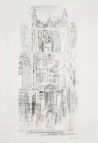 Redenhall, Norfolk: The Tower - Signed Print by John Piper 1964 - MyArtBroker