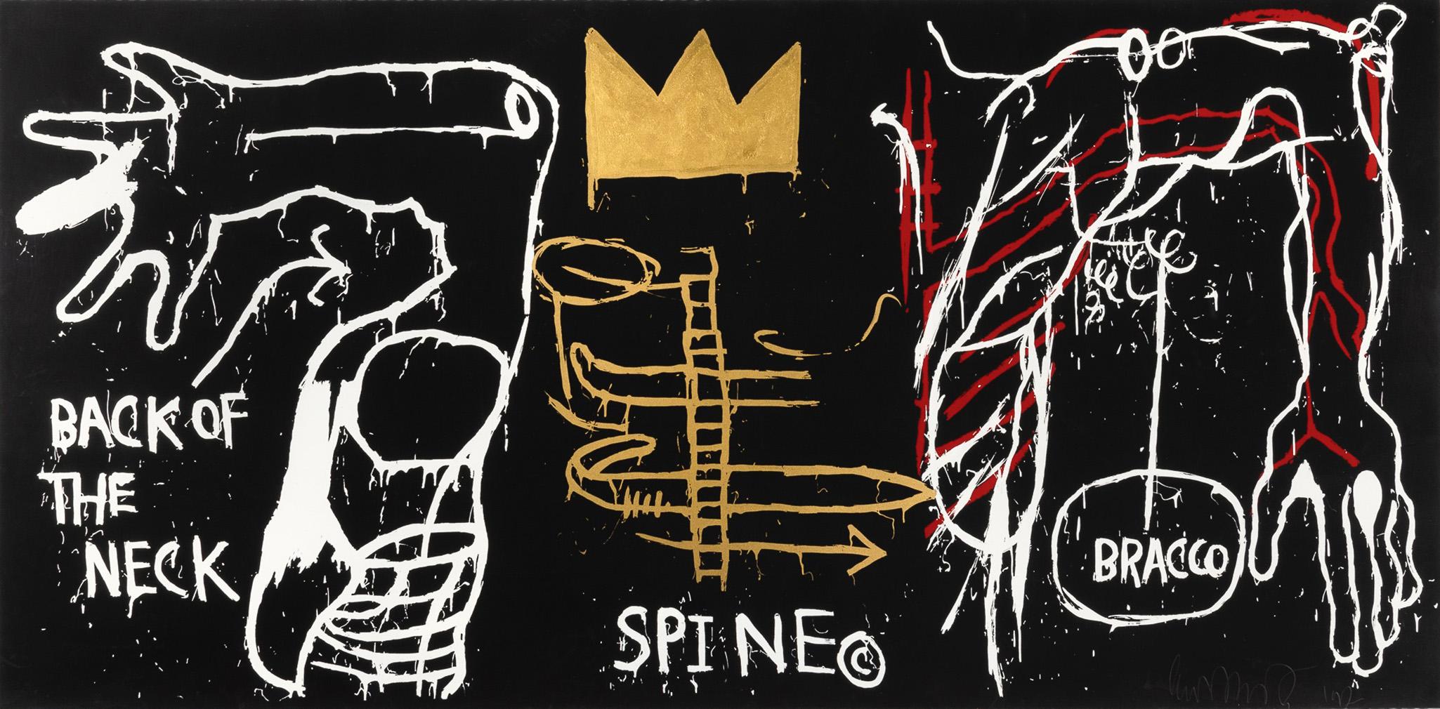 Jean-Michel Basquiat Back Of The Neck (Signed) Screenprint 1983