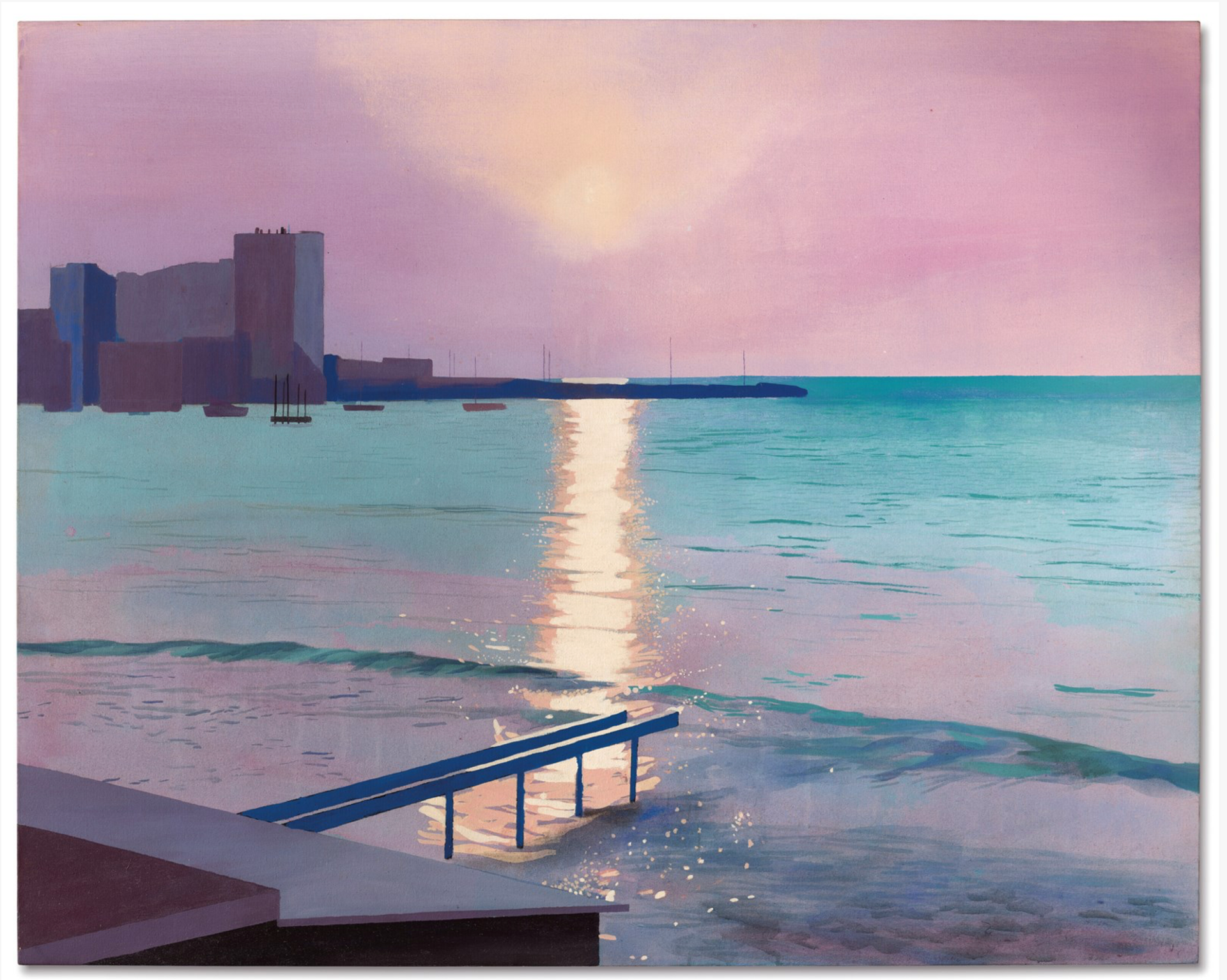 Early Morning, Sainte-Maxime © David Hockney 1968-1969 - MyArtBroker