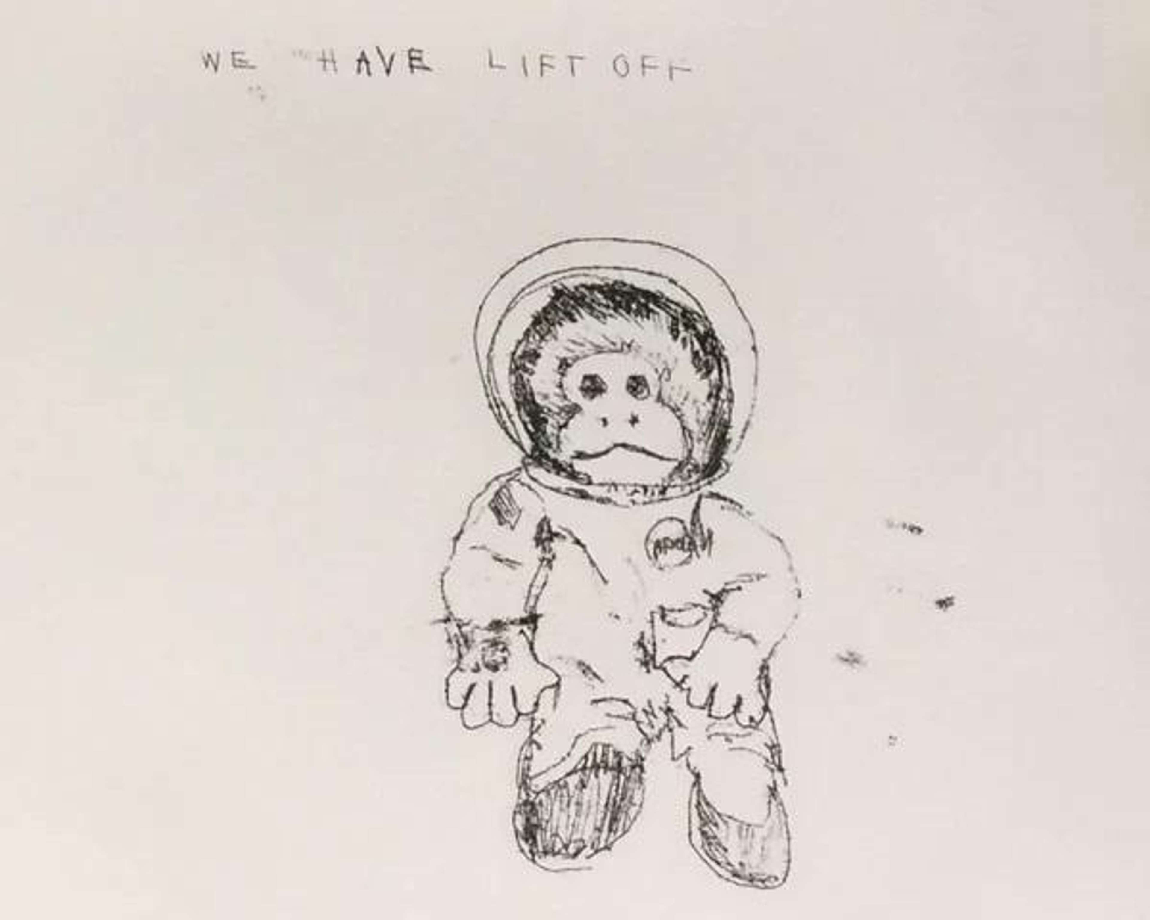 Space Monkey - Signed Print