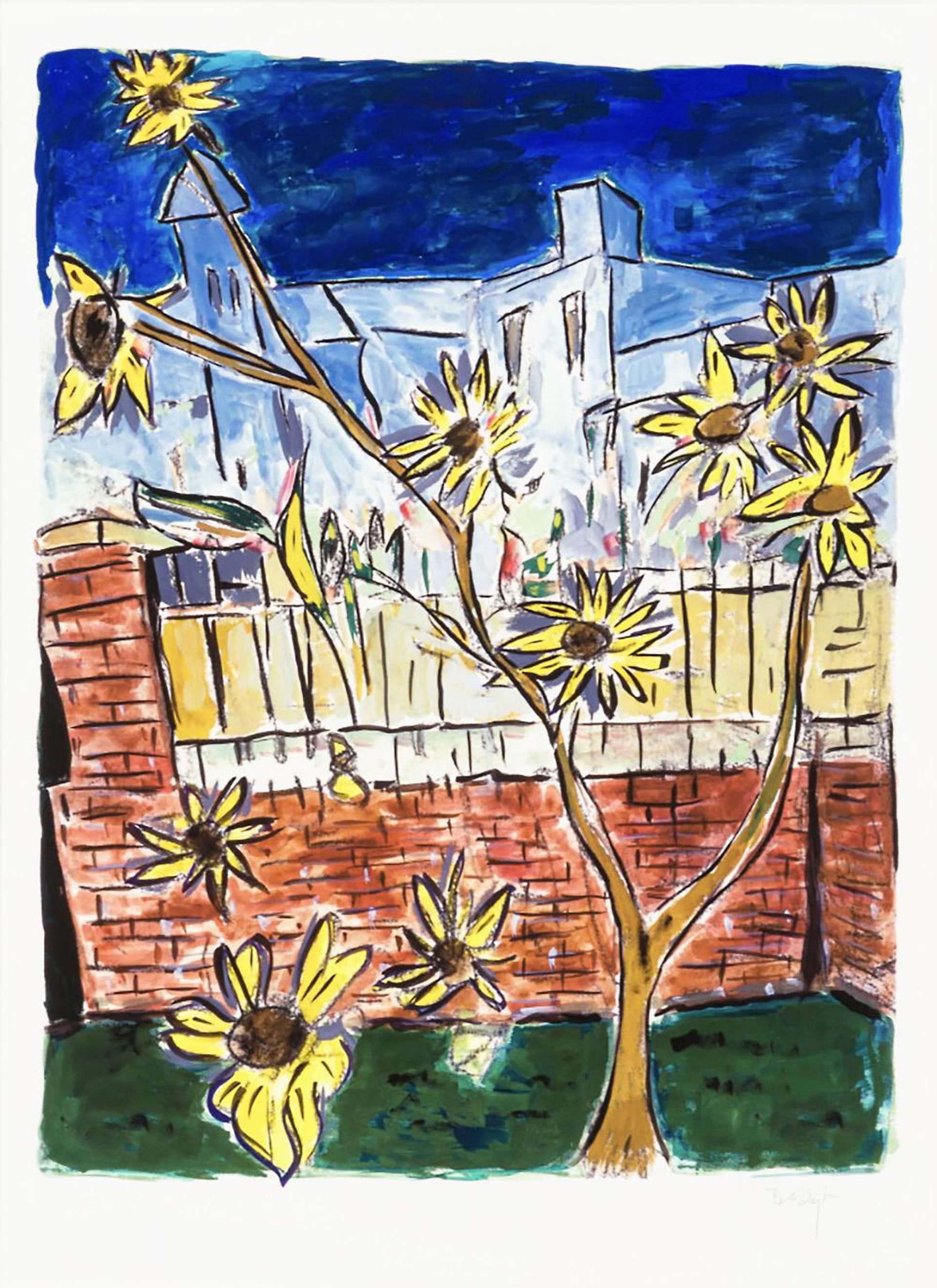 Sunflowers (2010) - Signed Print by Bob Dylan 2010 - MyArtBroker
