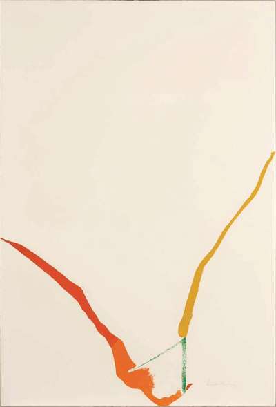 What Red Lines Can Do (H. 22) - Signed Print by Helen Frankenthaler 1970 - MyArtBroker