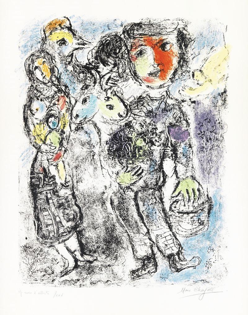 Marc Chagall、Les Paysans Russes Marc Chagall | Les Paysans, 1971 | Tutt'Art@ | Pittura