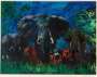 Leroy Neiman: Elephant Stampede - Signed Print