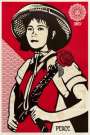 Shepard Fairey: Revolution Girl - Signed Print