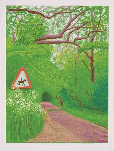 The Arrival Of Spring In Woldgate East Yorkshire 30th May 2011 - Signed Print by David Hockney 2011 - MyArtBroker