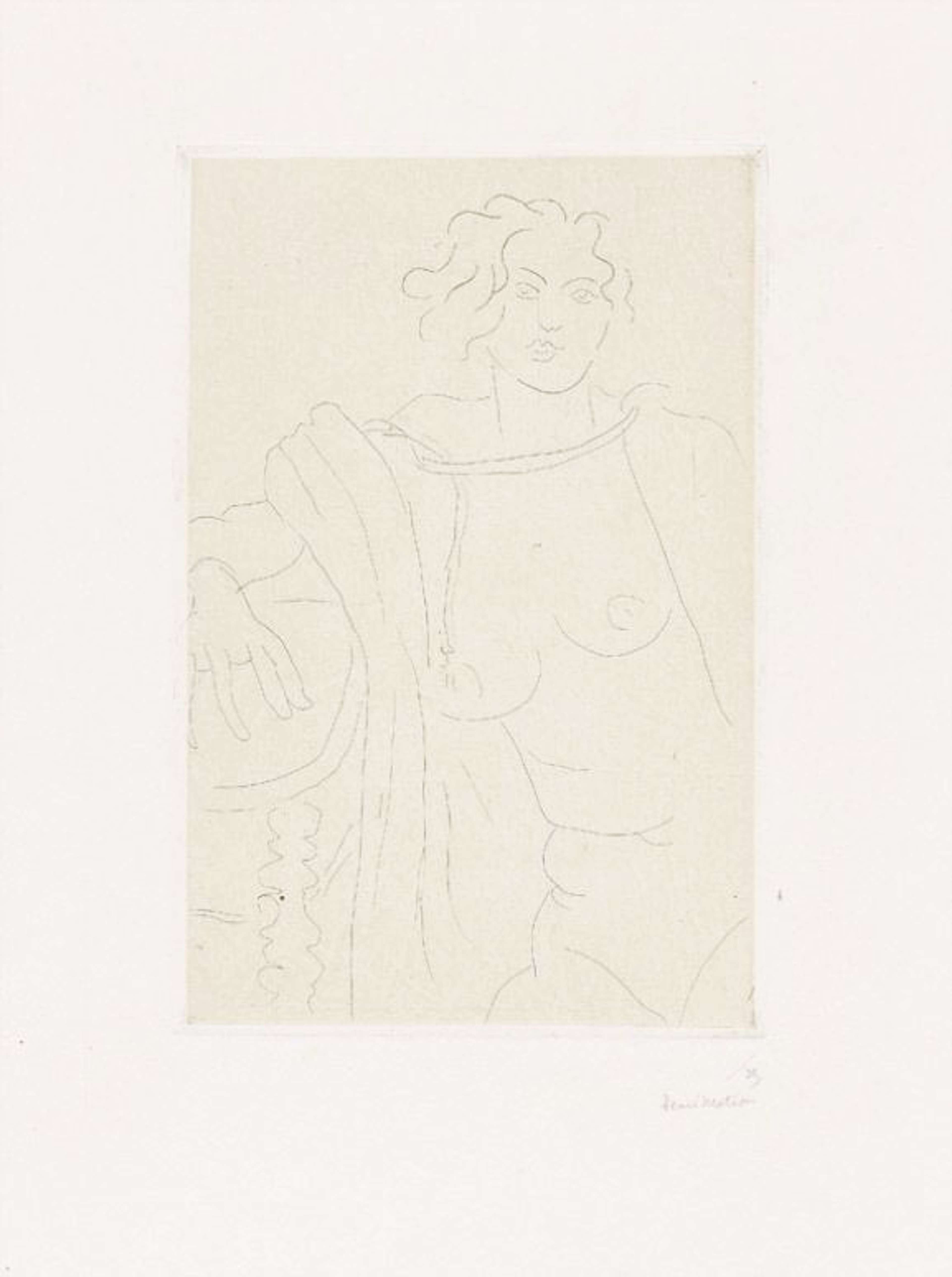 Figure Assise, Le Bras Droit Appuyé Sur Une Table - undefined by Henri Matisse 1929 - MyArtBroker