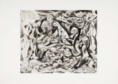 Untitled (P16) - Unsigned Print by Jackson Pollock 1945 - MyArtBroker