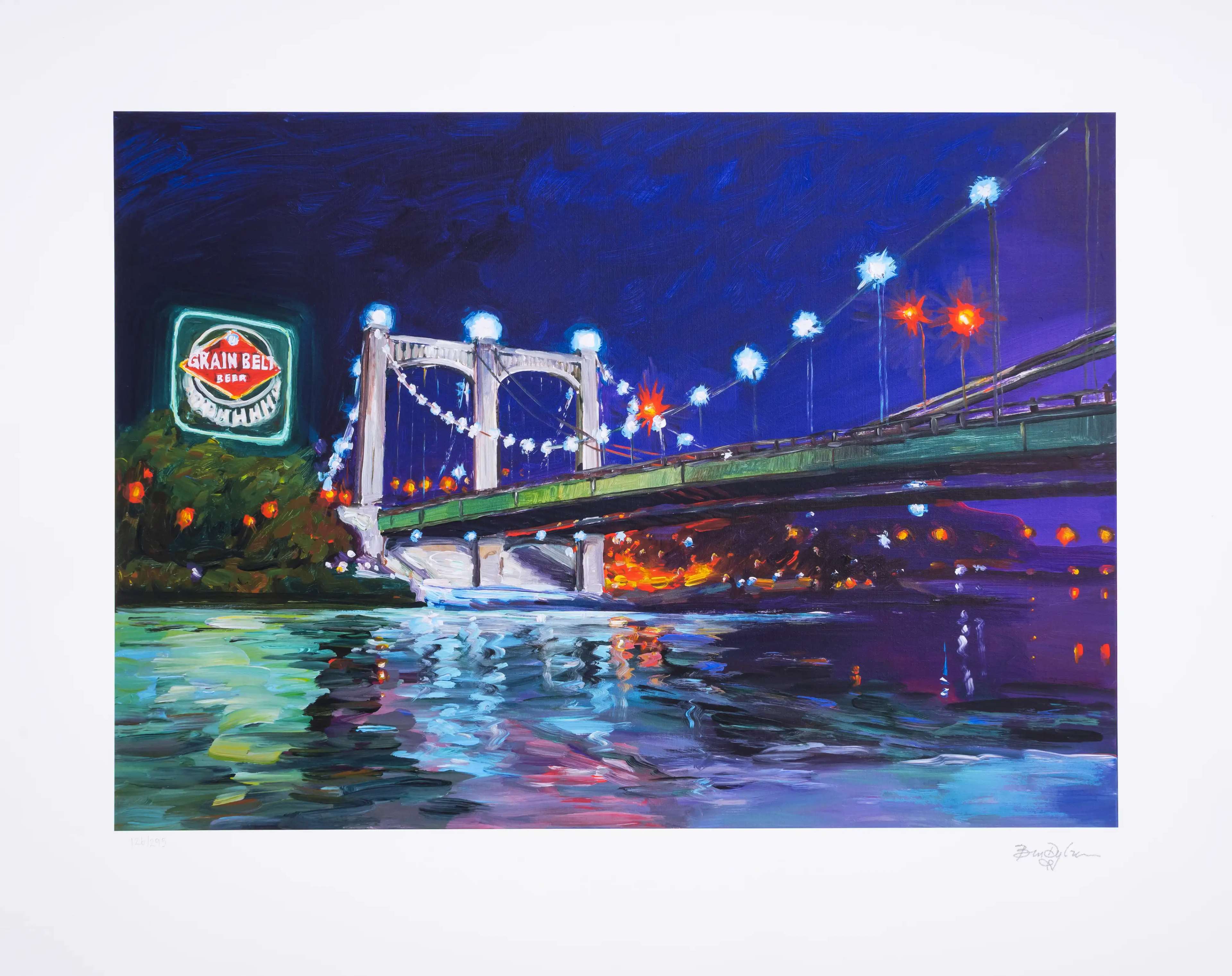 Bridges And Beer - Signed Print by Bob Dylan 2022 - MyArtBroker