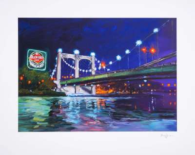 Bridges And Beer - Signed Print by Bob Dylan 2022 - MyArtBroker