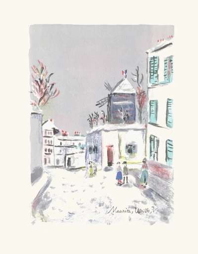 Le Moulin De La Galette - Signed Print by Maurice Utrillo 1955 - MyArtBroker