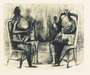 Henry Moore: Two Seated Figures With Children - Signed Print