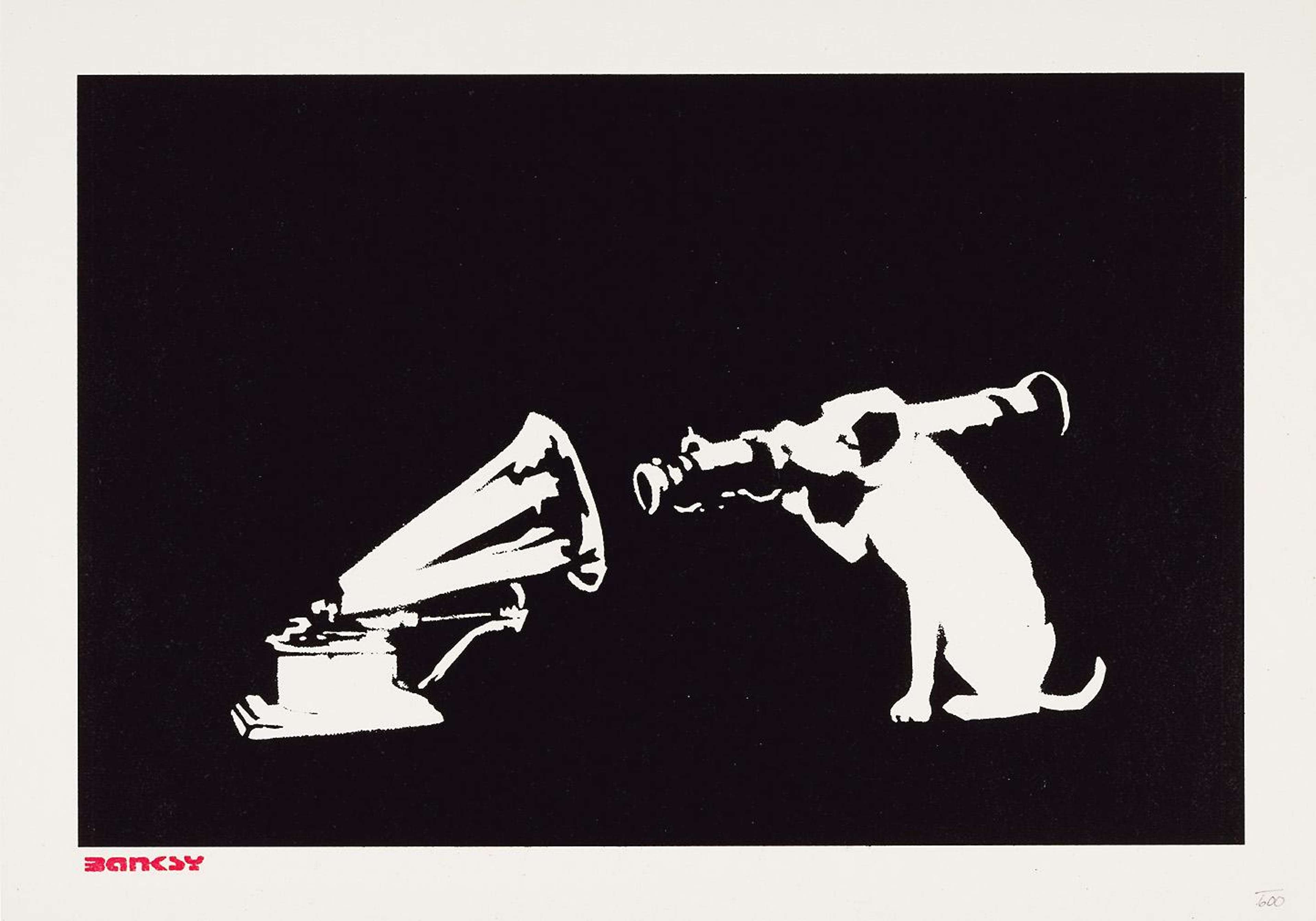 HMV Dog - Unsigned Print by Banksy 2003 - MyArtBroker